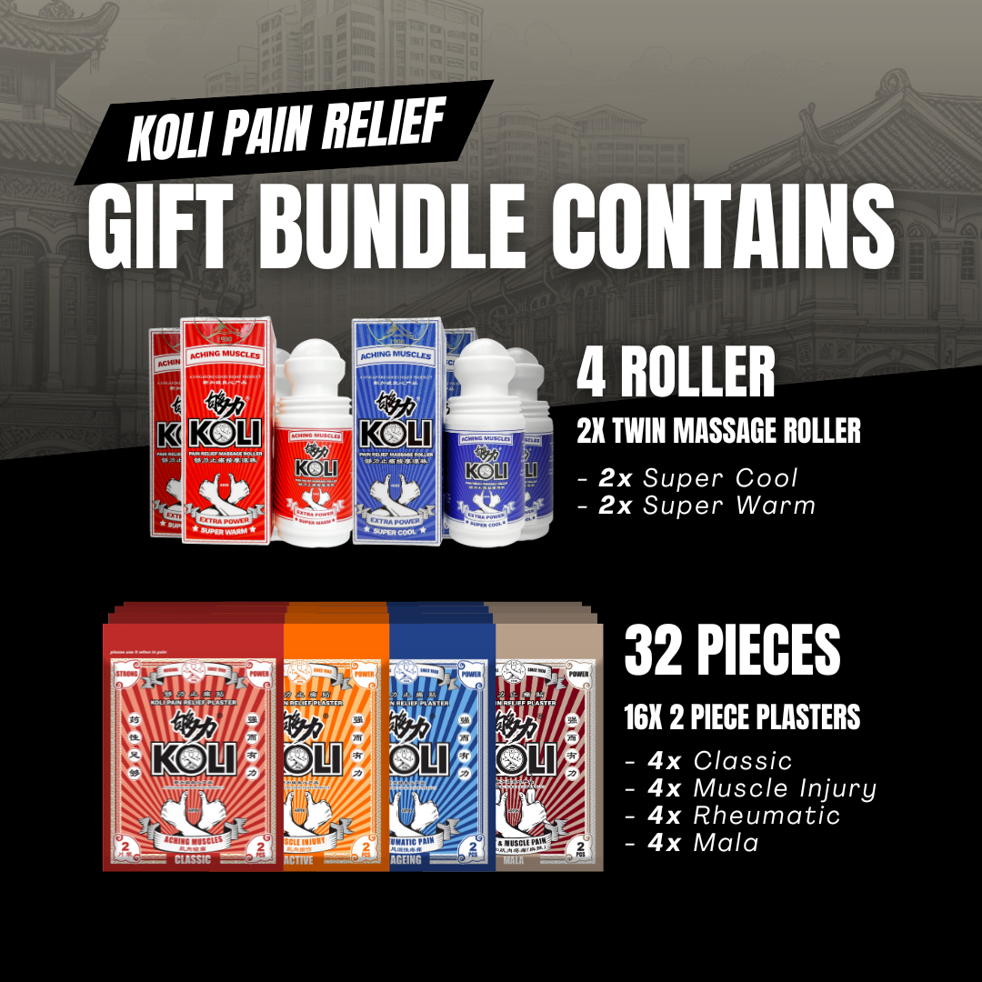 *NEW* KOLI Pain Relief GIFT BUNDLE (32 Pieces / 4 Rollers)