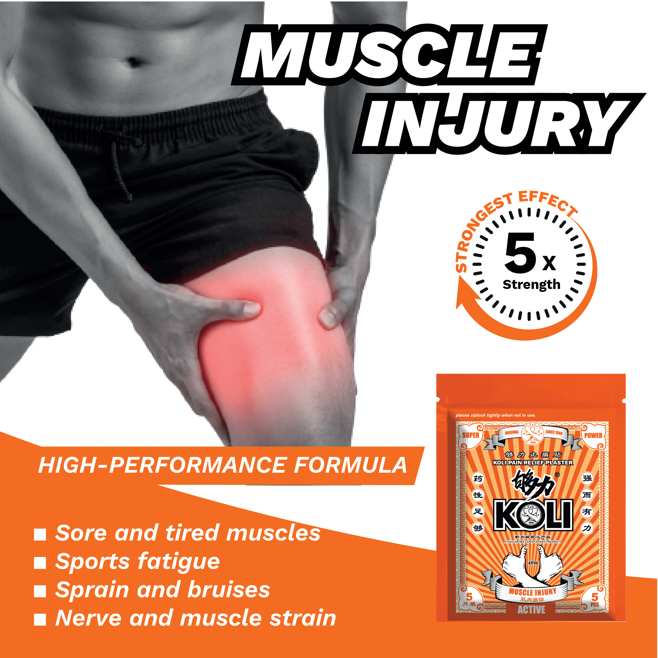 KOLI ACTIVE Pain Relief Plaster (SUPER POWER) - BOX SET