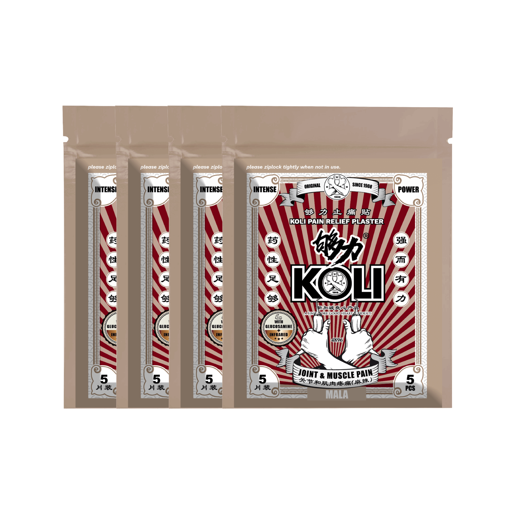 (NEW) KOLI MALA Pain Relief Plaster (INTENSE POWER) Topical Analgesic