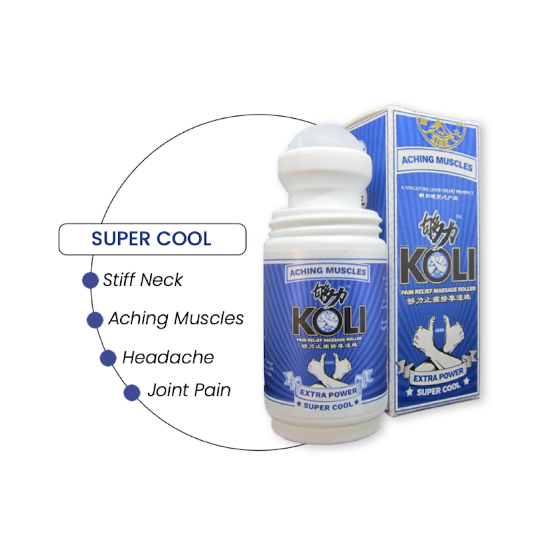 KOLI SUPER COOL Pain Relief Massage Roller - 60ml - KOLI CARES