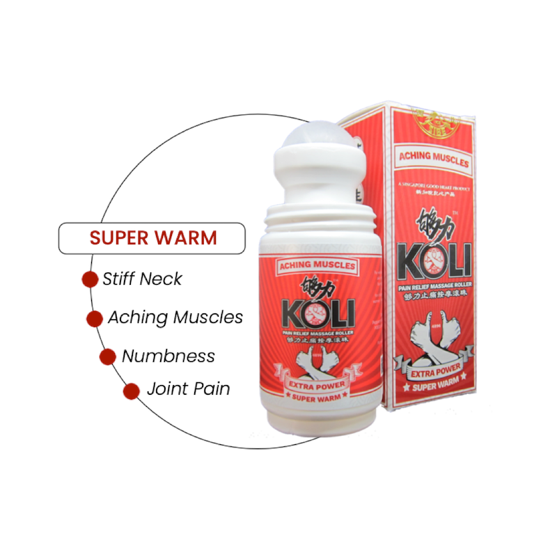 KOLI SUPER WARM Pain Relief Massage Roller - 60ml - KOLI CARES