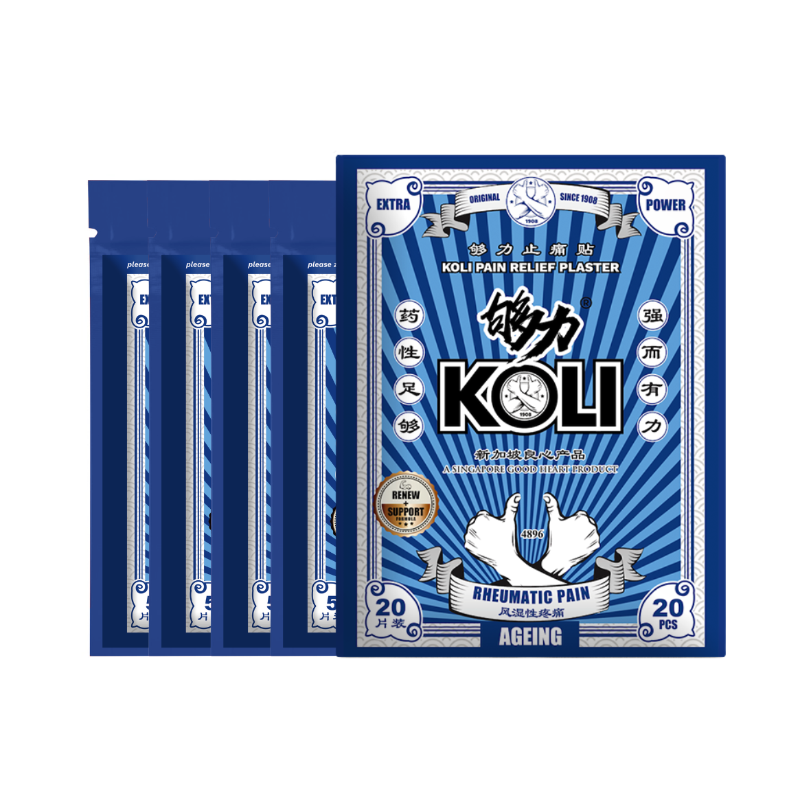 NEW KOLI AGEING Pain Relief Plaster (RENEW & SUPPORT)