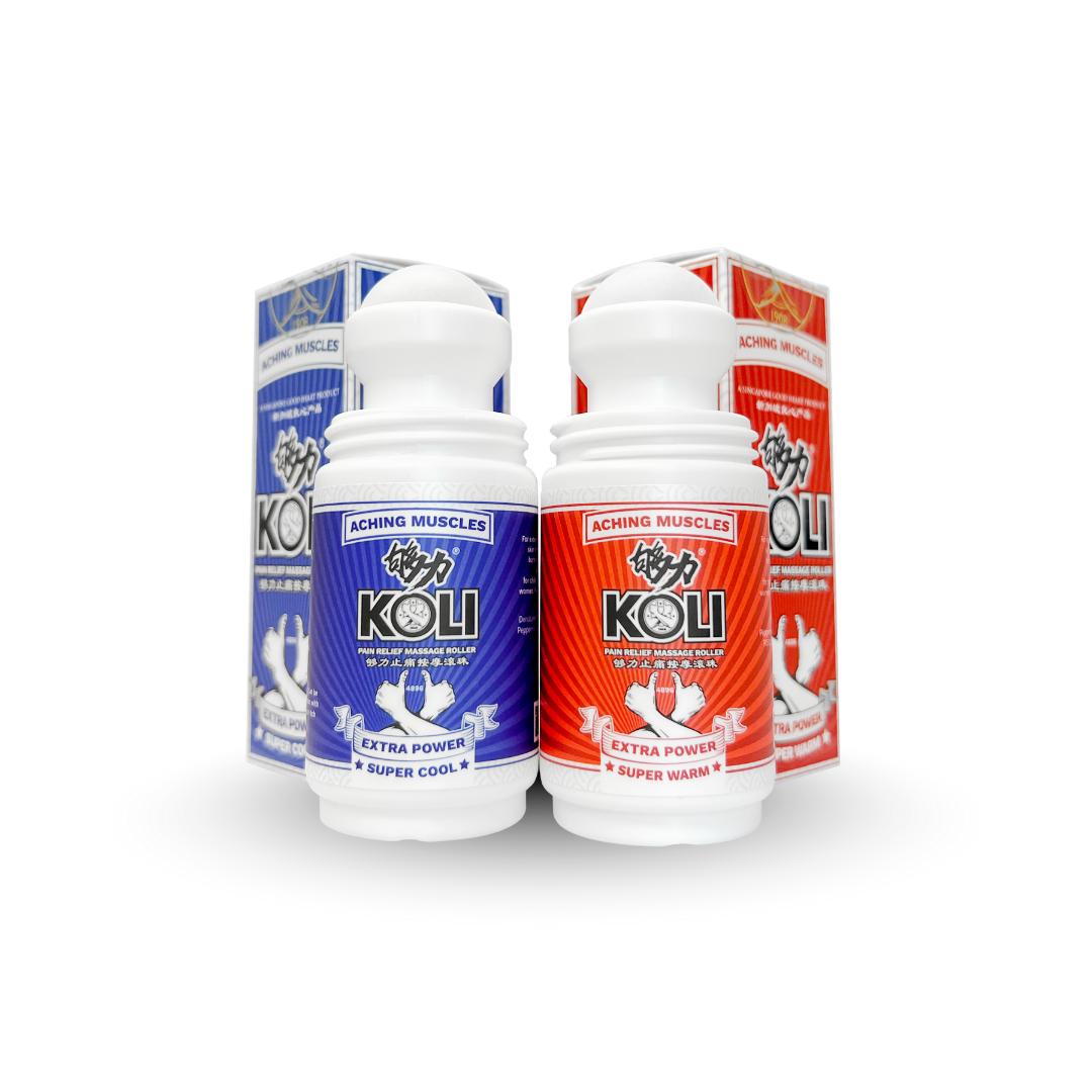 KOLI SUPER WARM + SUPER COOL Pain Relief Massage Roller - TWIN PACK