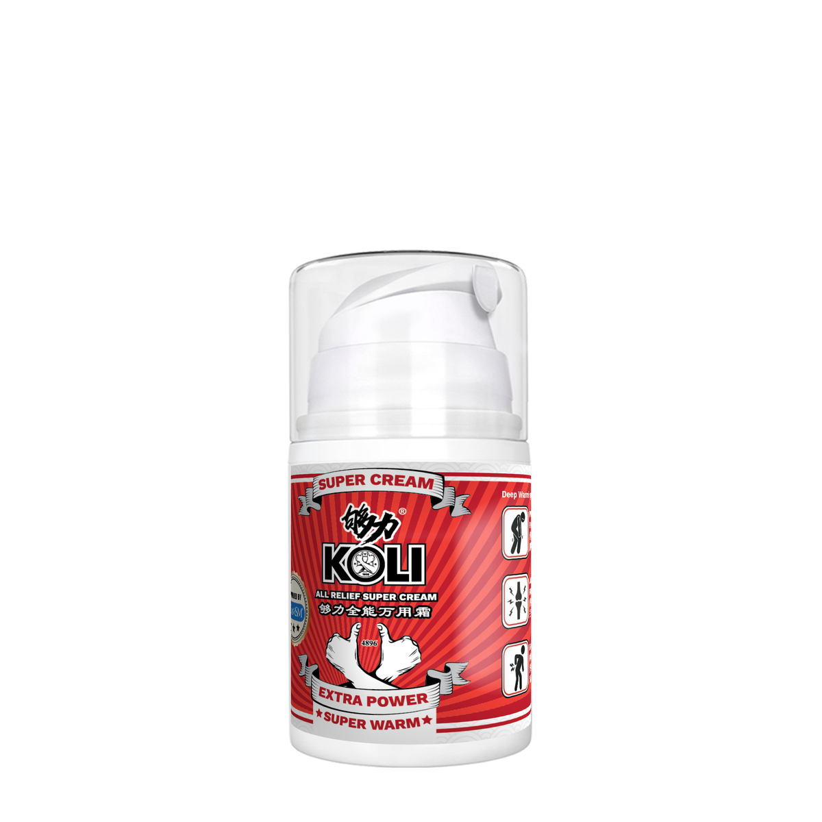 KOLI 止痛按摩滚轮 - 超级温暖 - 60 毫升