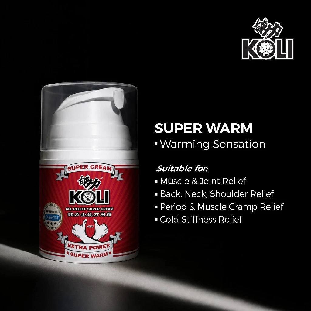 KOLI 止痛按摩滚轮 - 超级温暖 - 60 毫升