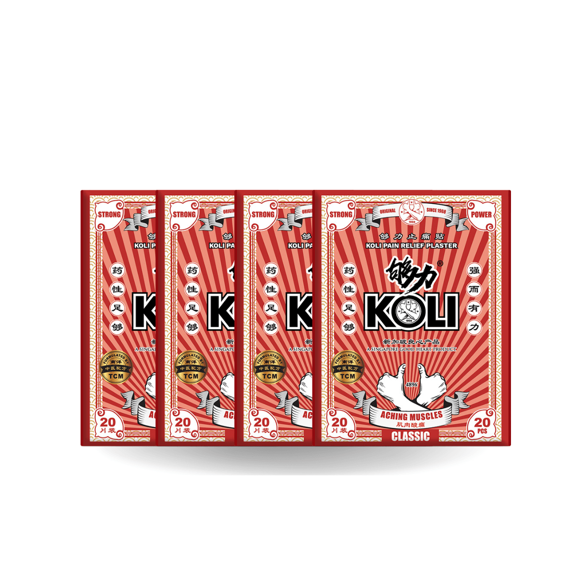 KOLI CLASSIC Pain Relief Plaster (STRONG POWER) - BOX SET